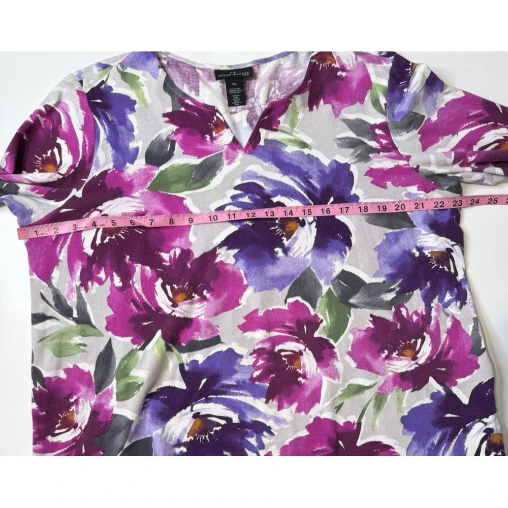 Alfred Dunner Womens Floral Top Size PXL Forest Fairy Indie Romantic Cottagecore - Picture 6 of 9
